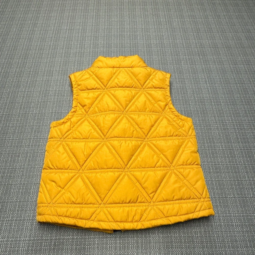 Gymboree Toddler‎ Boys Puffer Vest 2T Yellow Snap Zip Layering